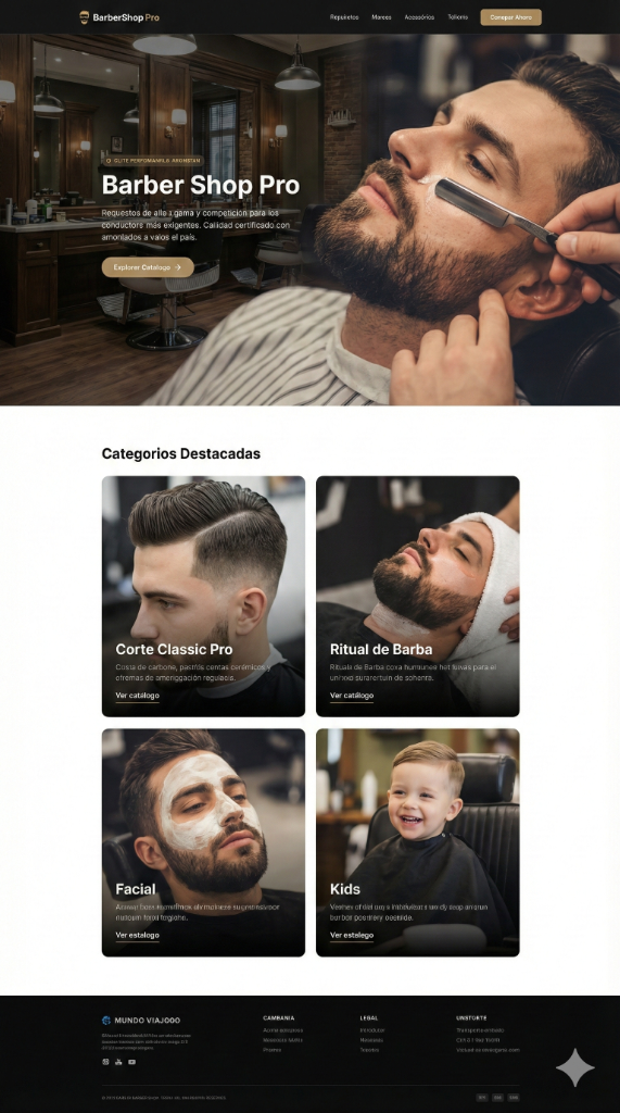 Diseño Web Barber Shop Pro