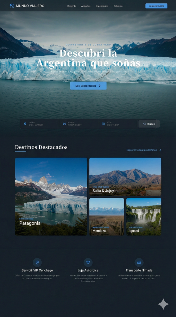 Diseño Web Mundo Viajero